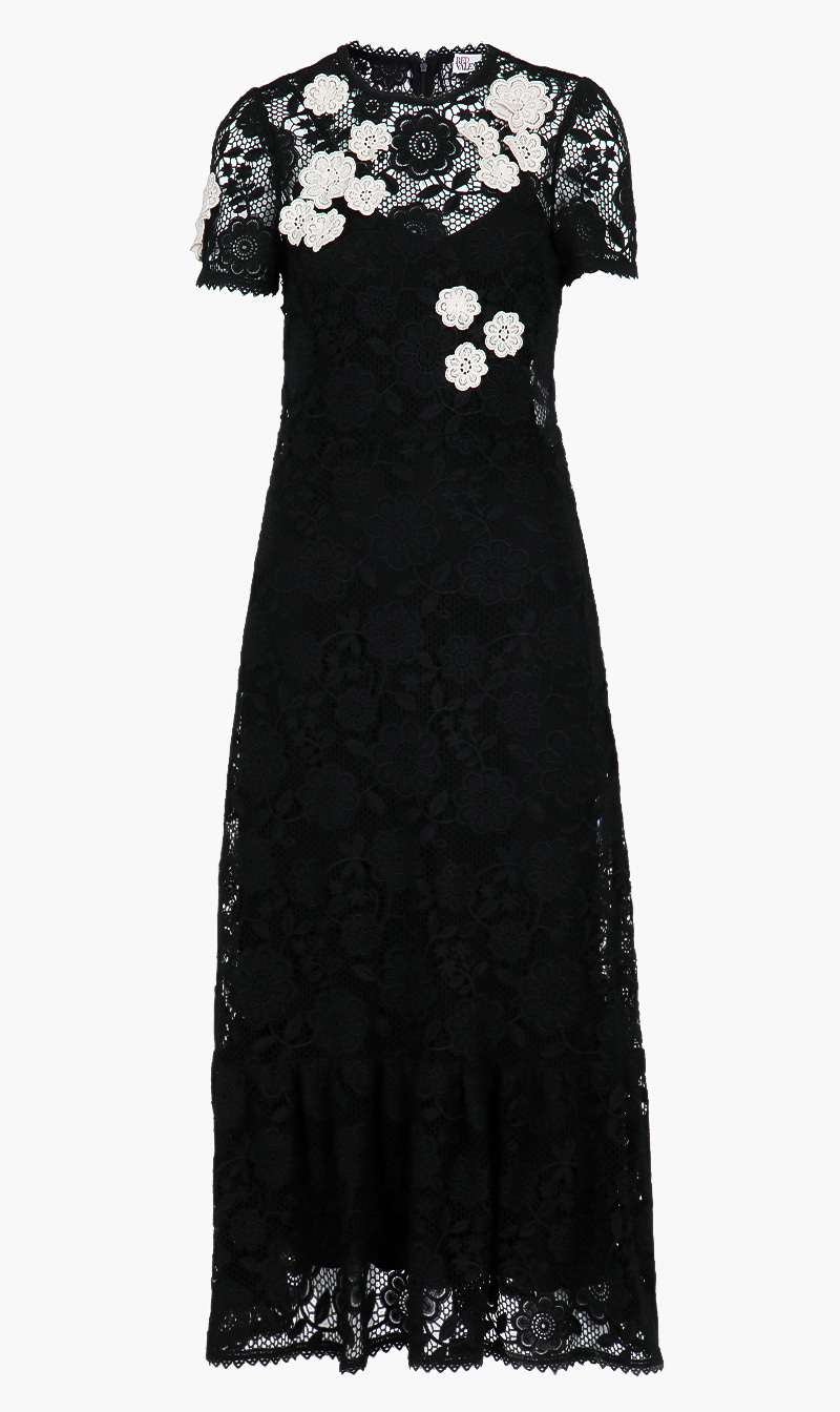 

Floral Embroidery Macrame Dress