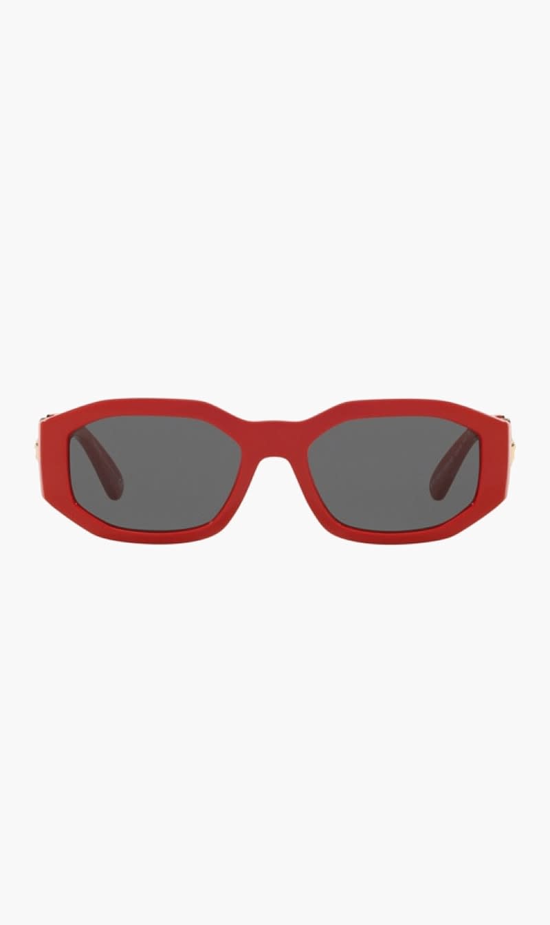 Red Versace Pink Geometric Sunglasses