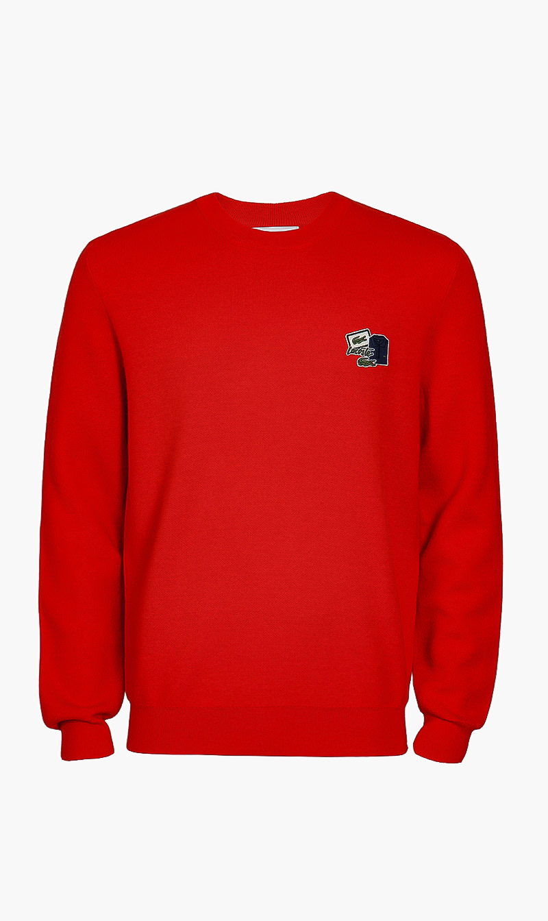 

Lacoste classic logo sweatshirt | the deal outlet, Red