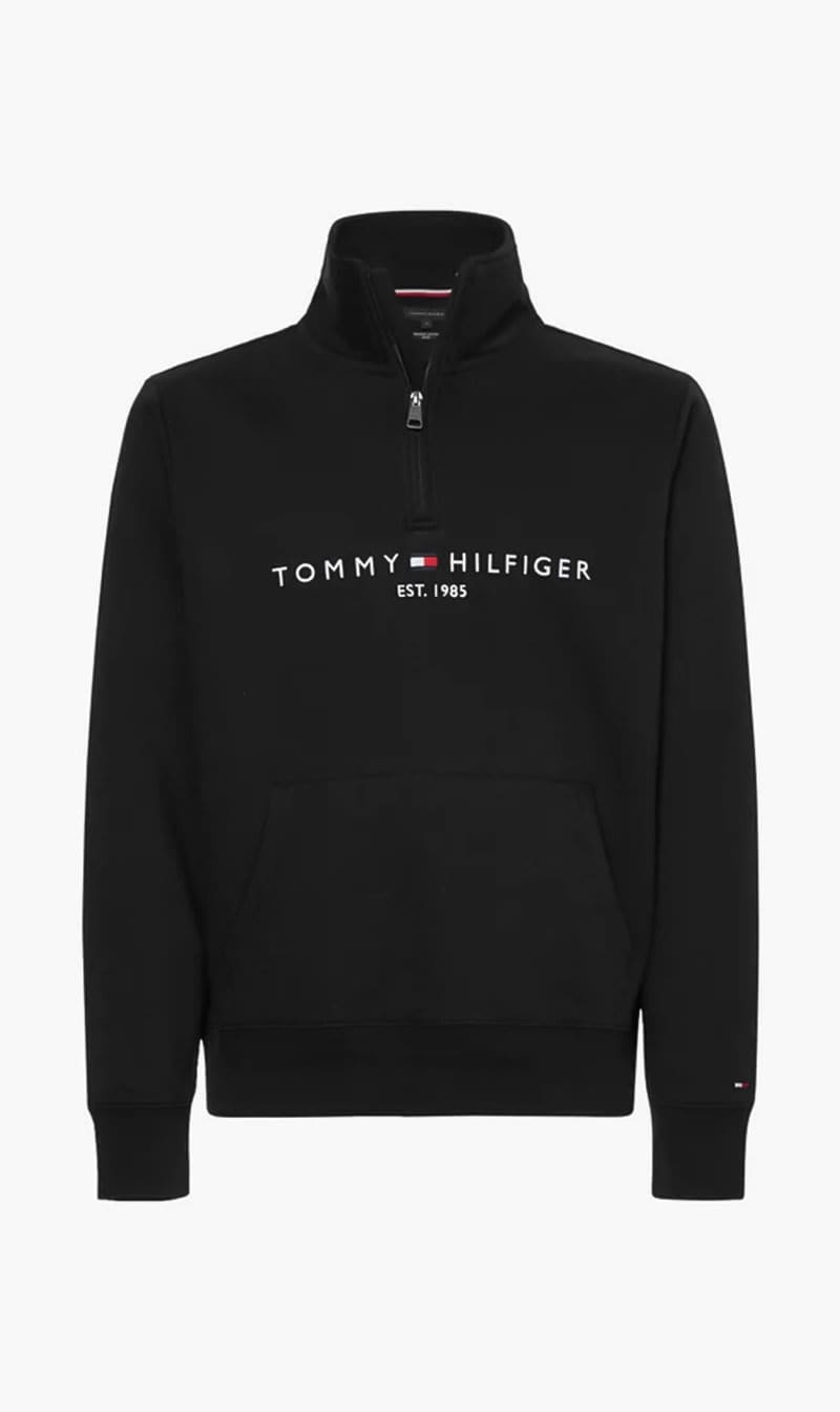 

Tommy Hilfiger Black Tommy Logo Mockneck for Men | The Deal Outlet