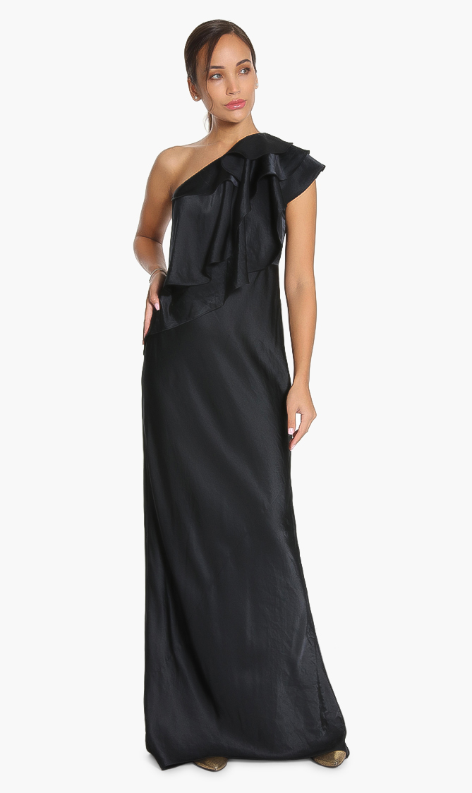 

Paule Ka Ruffled One-shoulder Dress