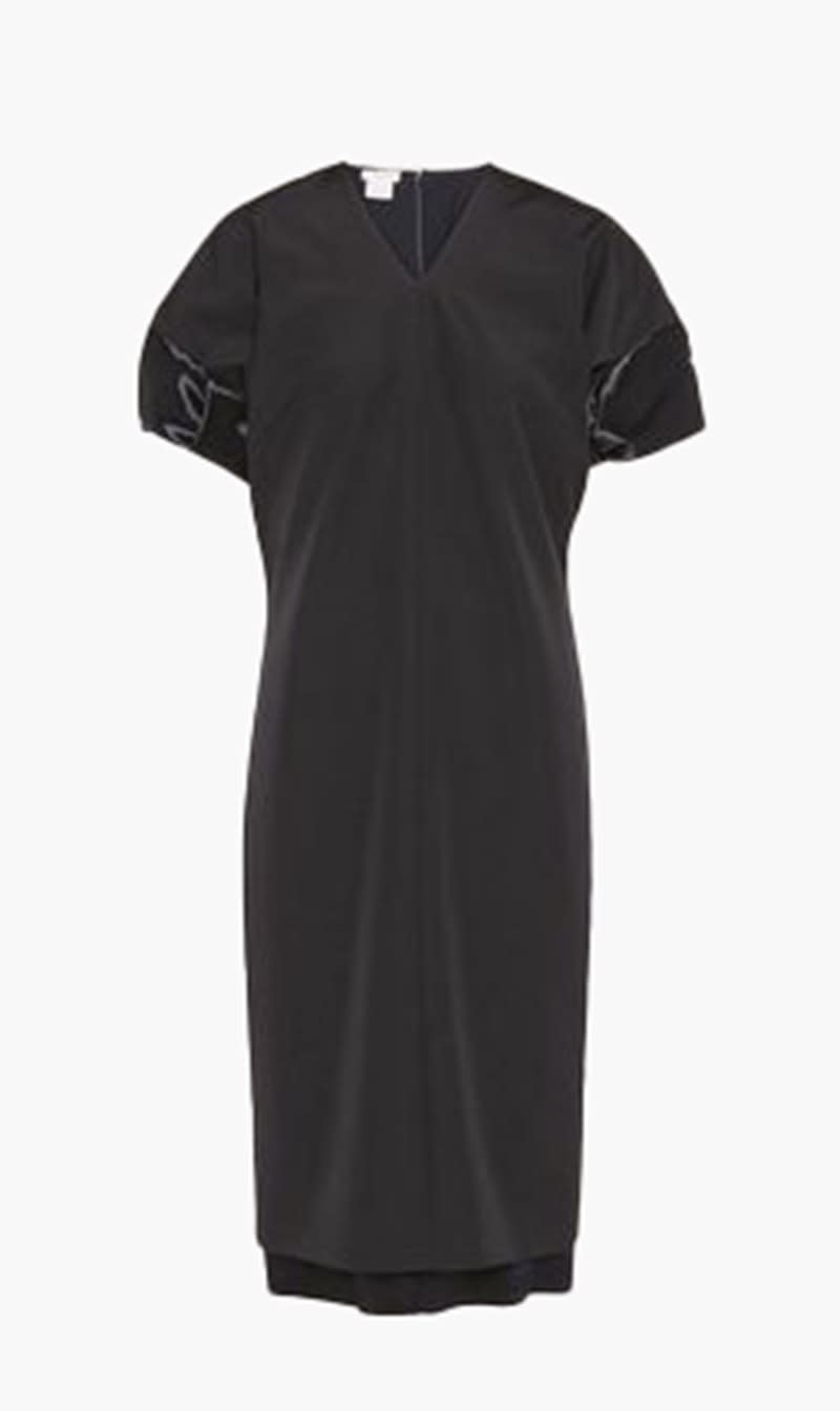 

Salvatore Ferragamo Black Cl3964 Wool Suitinglong Dress for Women | The Deal Outlet