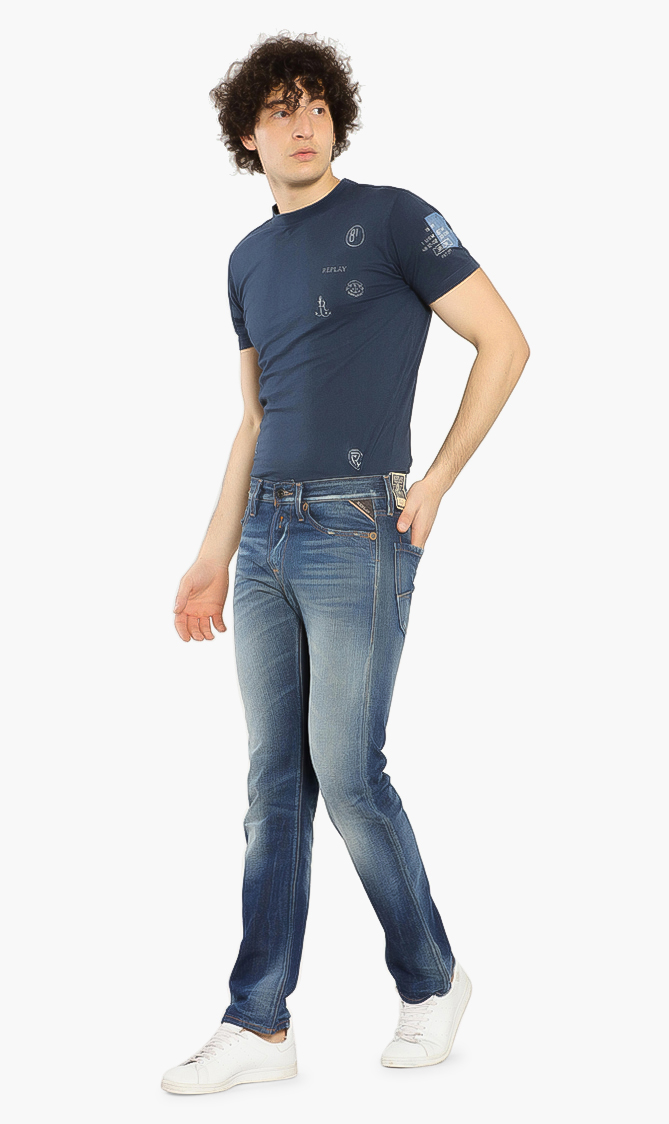 

Replay Waitom Aged Cotton Jeans