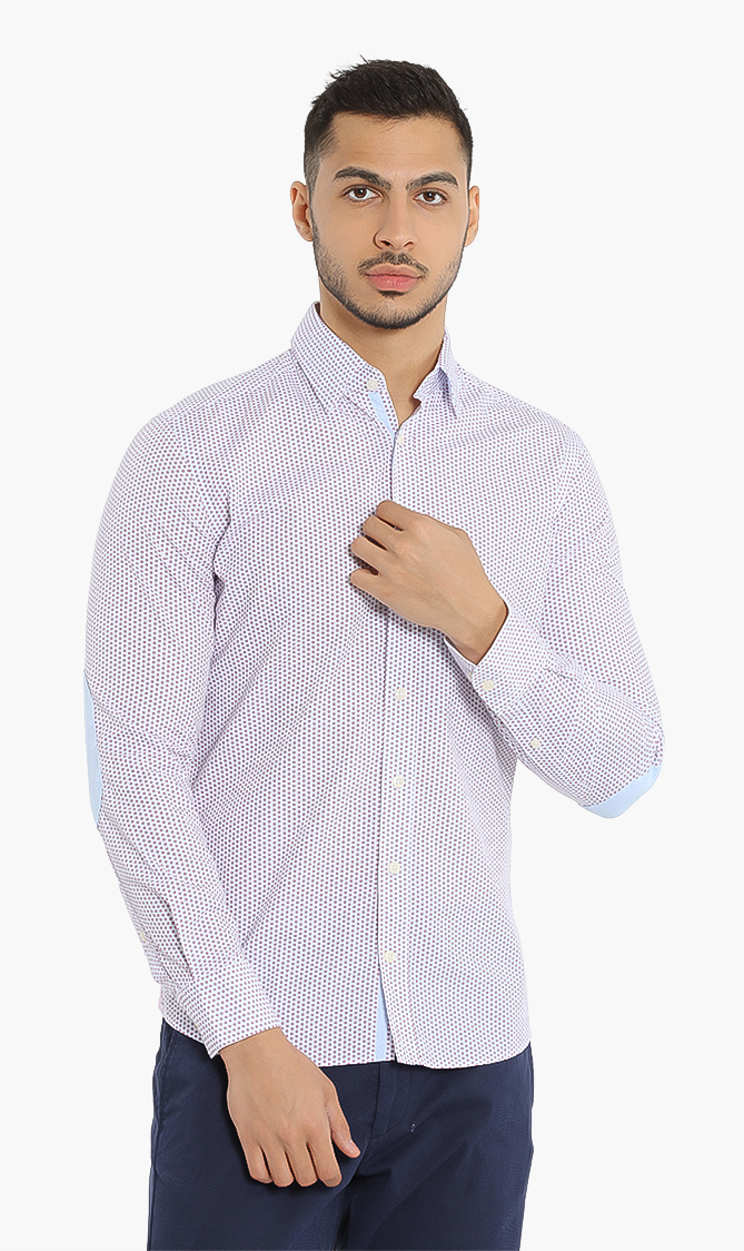 

Hackett London Target Print Multi Trim Kensington Slim Fit Shirt