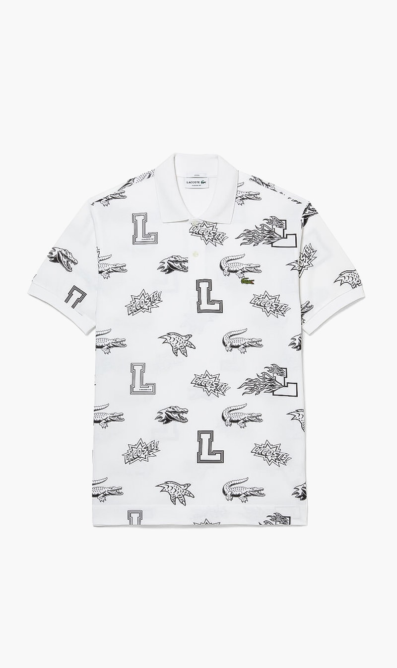 

Lacoste White Classic Fit Polo for Men | The Deal Outlet