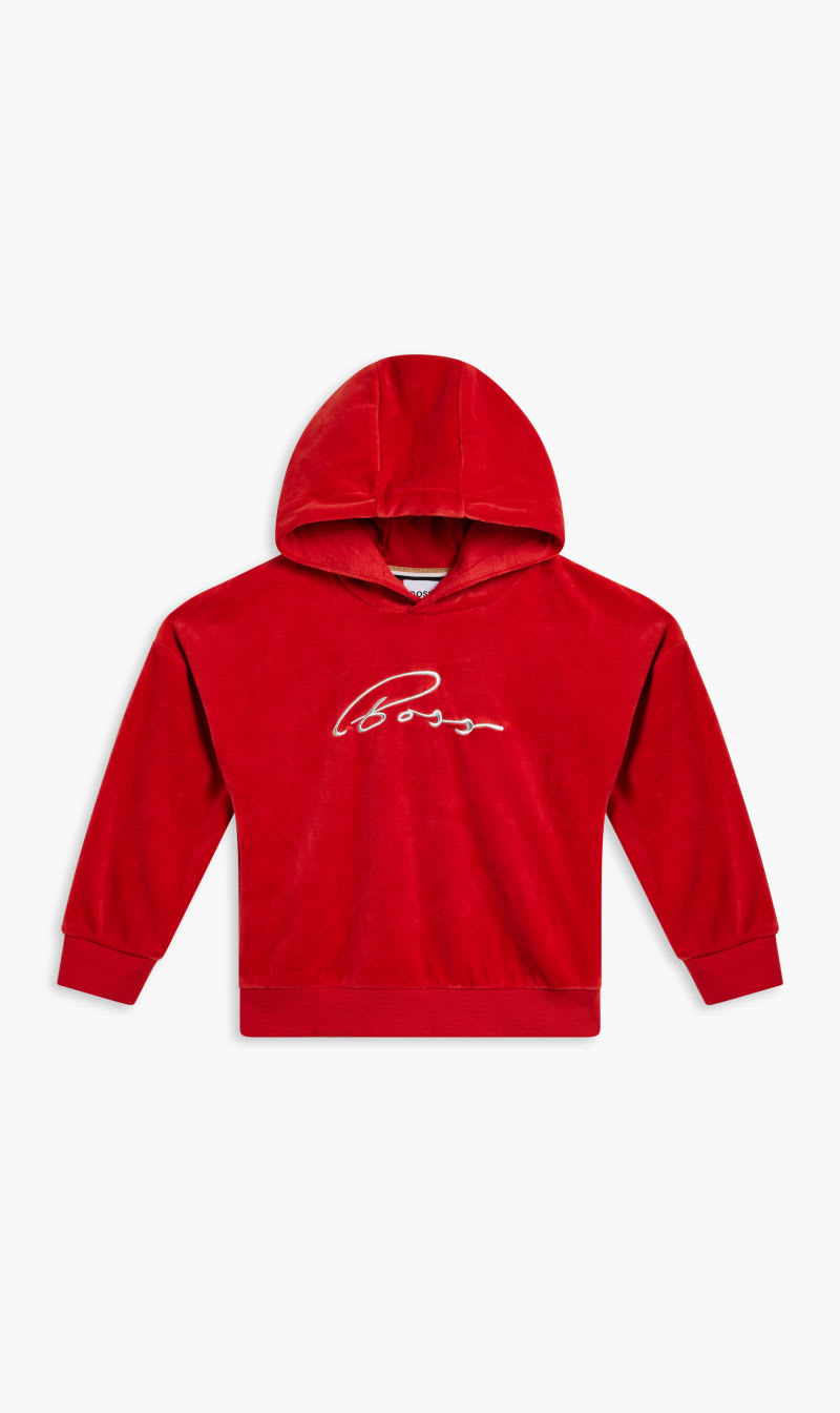 

Hugo Boss Red Hooded Sweatshirt for Girls | The Deal Outlet