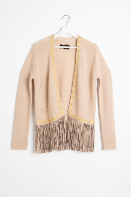 

ZADIG & VOLTAIRE Marla Deluxe C Fringe Cardigan