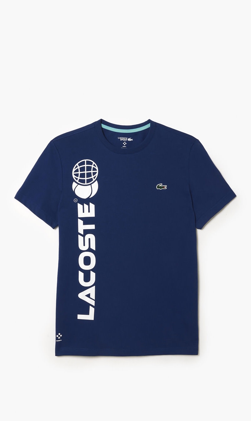 

Lacoste Blue Lacoste Tennis X Daniil Medvedev Regular Fit T-shirt for Men | The Deal Outlet