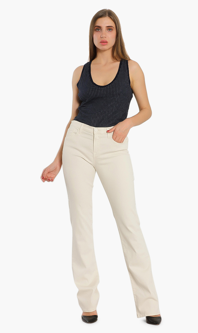 

Kimberly Bootcut Jeans, Beige
