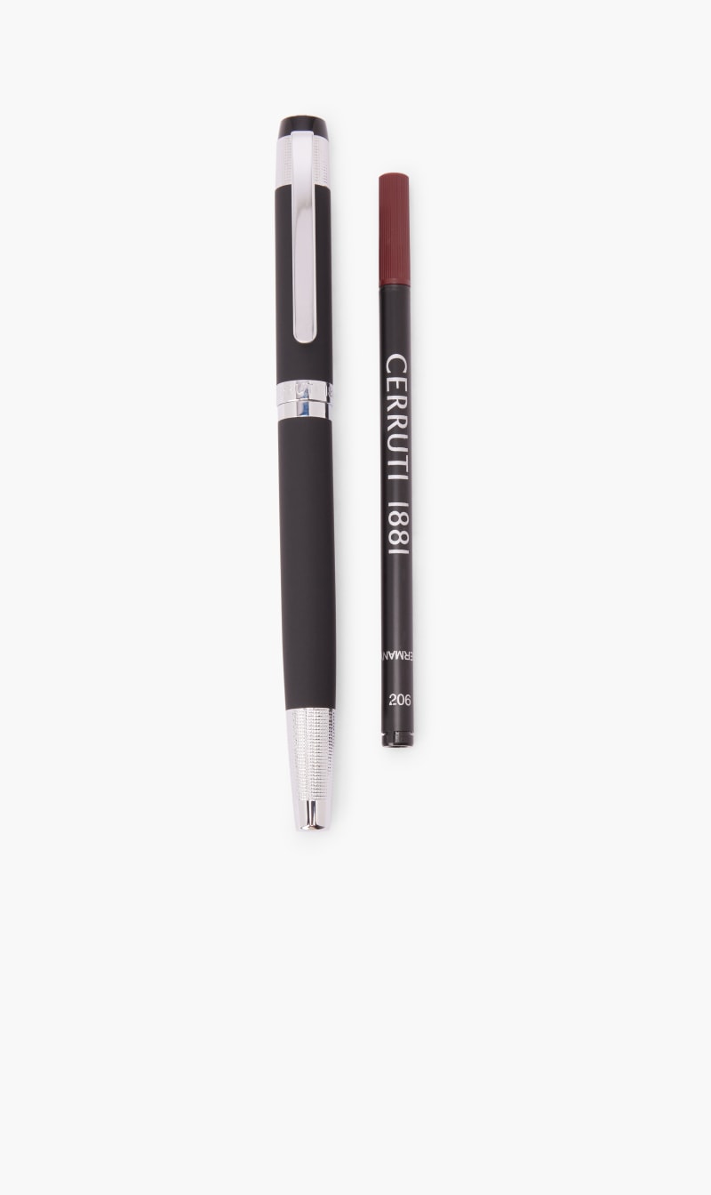 

Cerruti Black Rollerball Pen Thames Black | The Deal Outlet