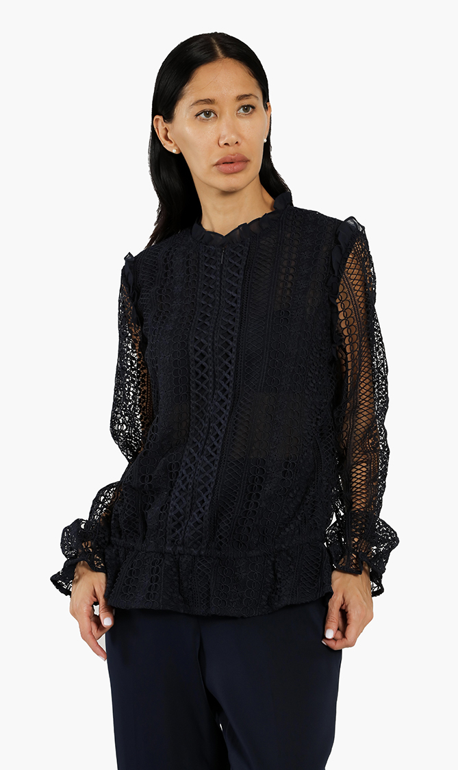 

Comsee Woven Lace Blouse