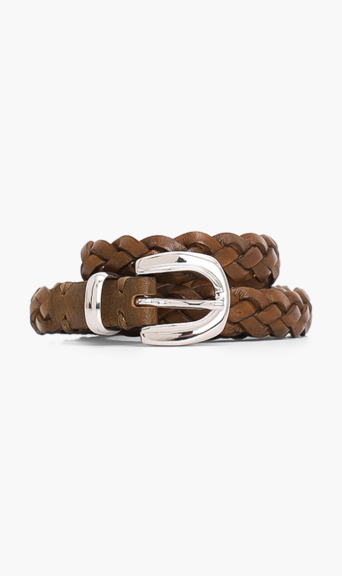 

Jacob Cohen Woven Leather Belt