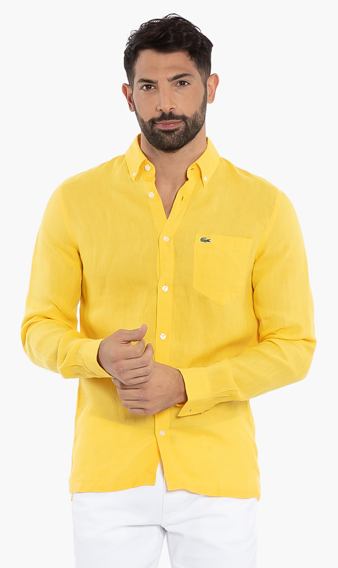 

Lacoste Regular Fit Linen Long Sleeve Shirt