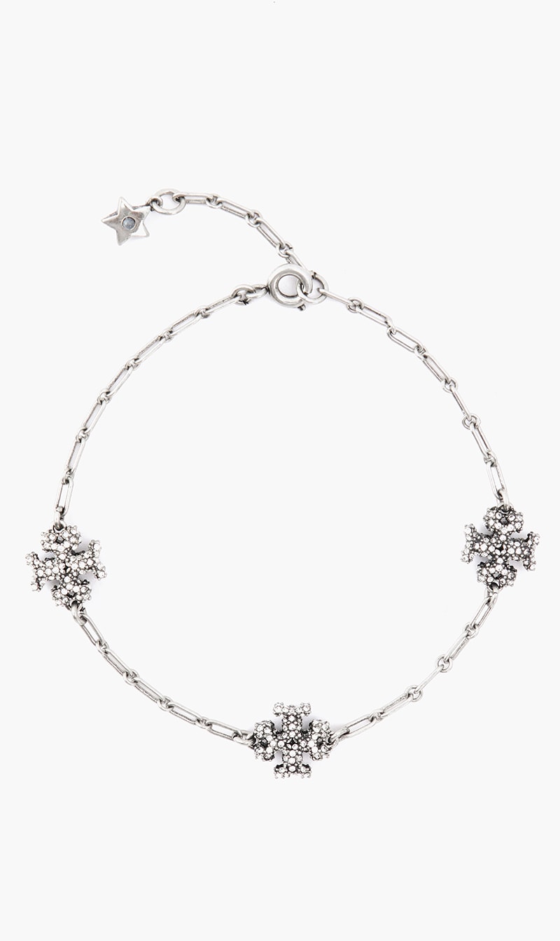 

Tory Burch Roxanne Chain Striped Delicate Bracelet