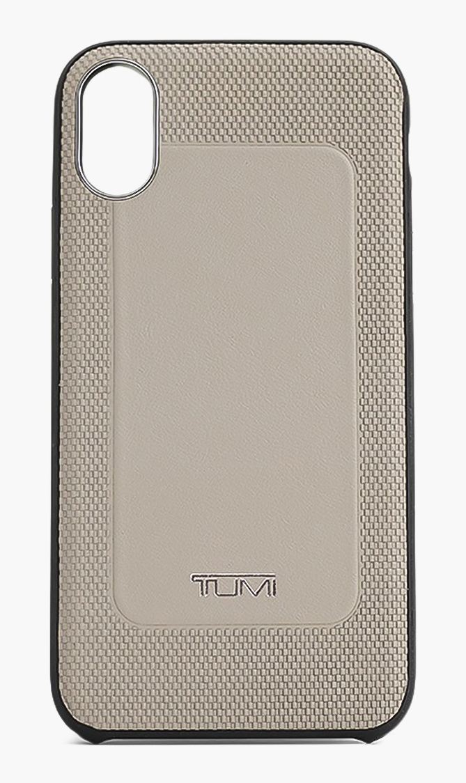 

Tumi Grey Leather Co-mold Case | The Deal Outlet