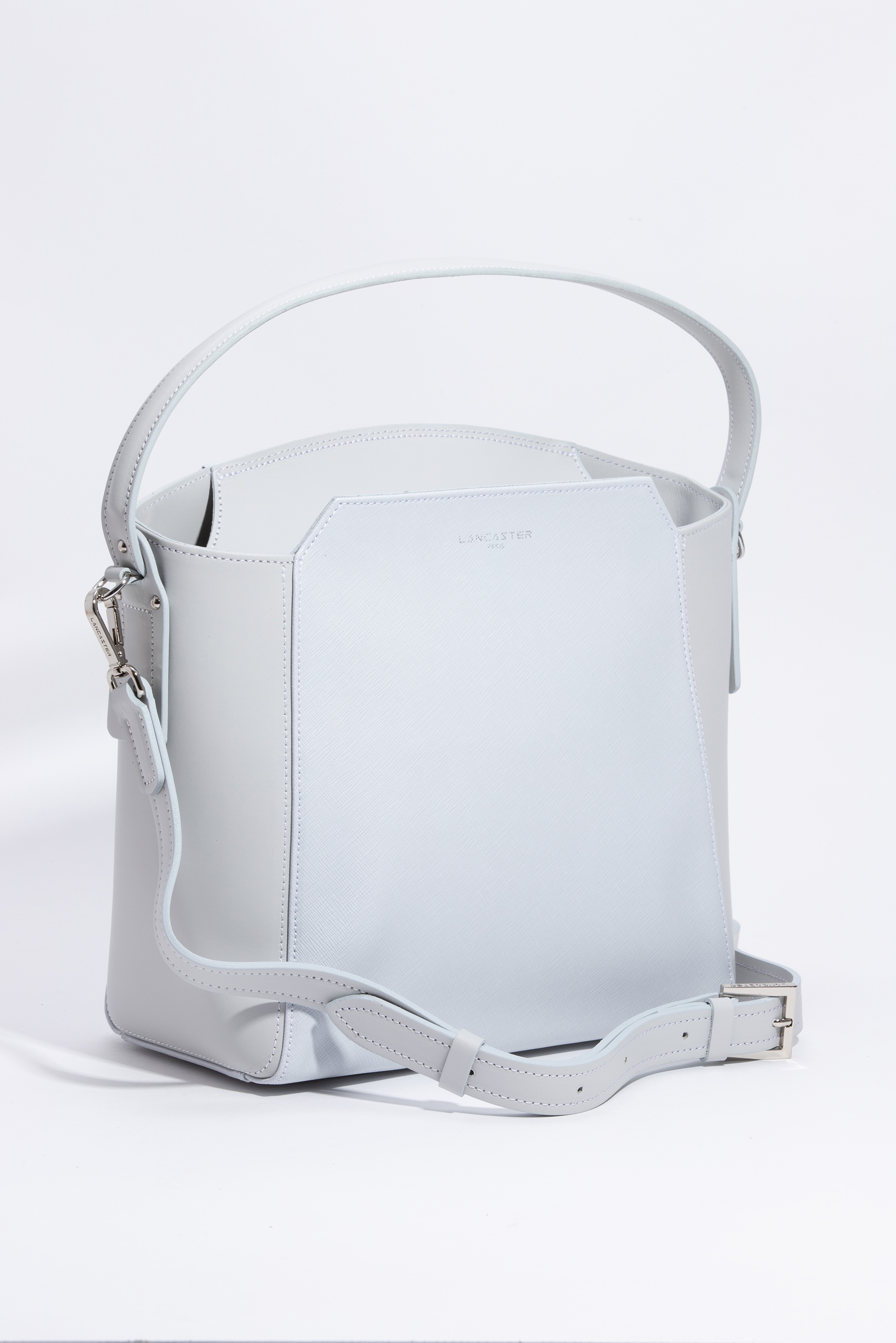 

Lancaster Stella Large Grey Pearl Handbag