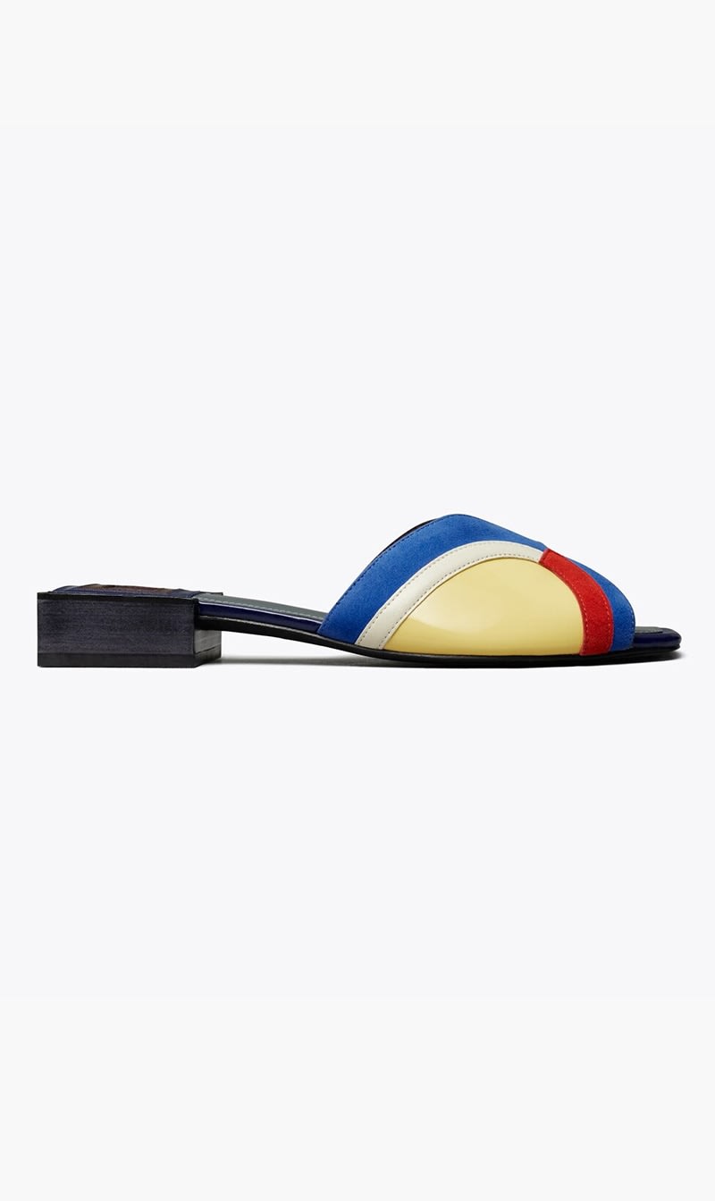 

Tory Burch Multi-color Marquetry Sandal 25mm for Women | The Deal Outlet