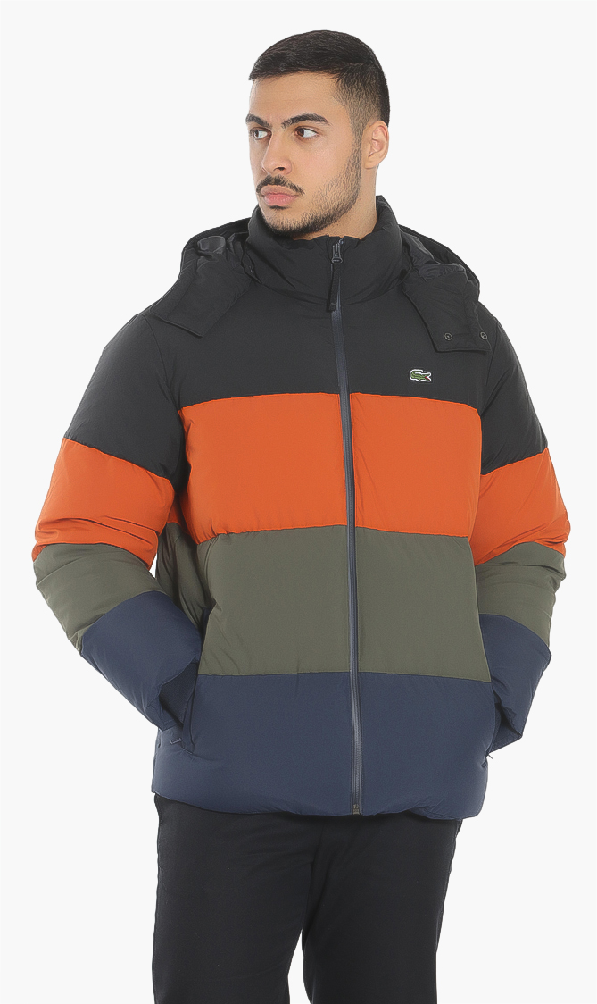 

LACOSTE Colorblock Puffer Jacket