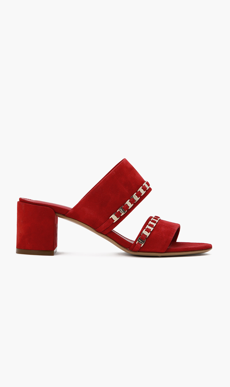 

Salvatore Ferragamo Vara Chain Sandals