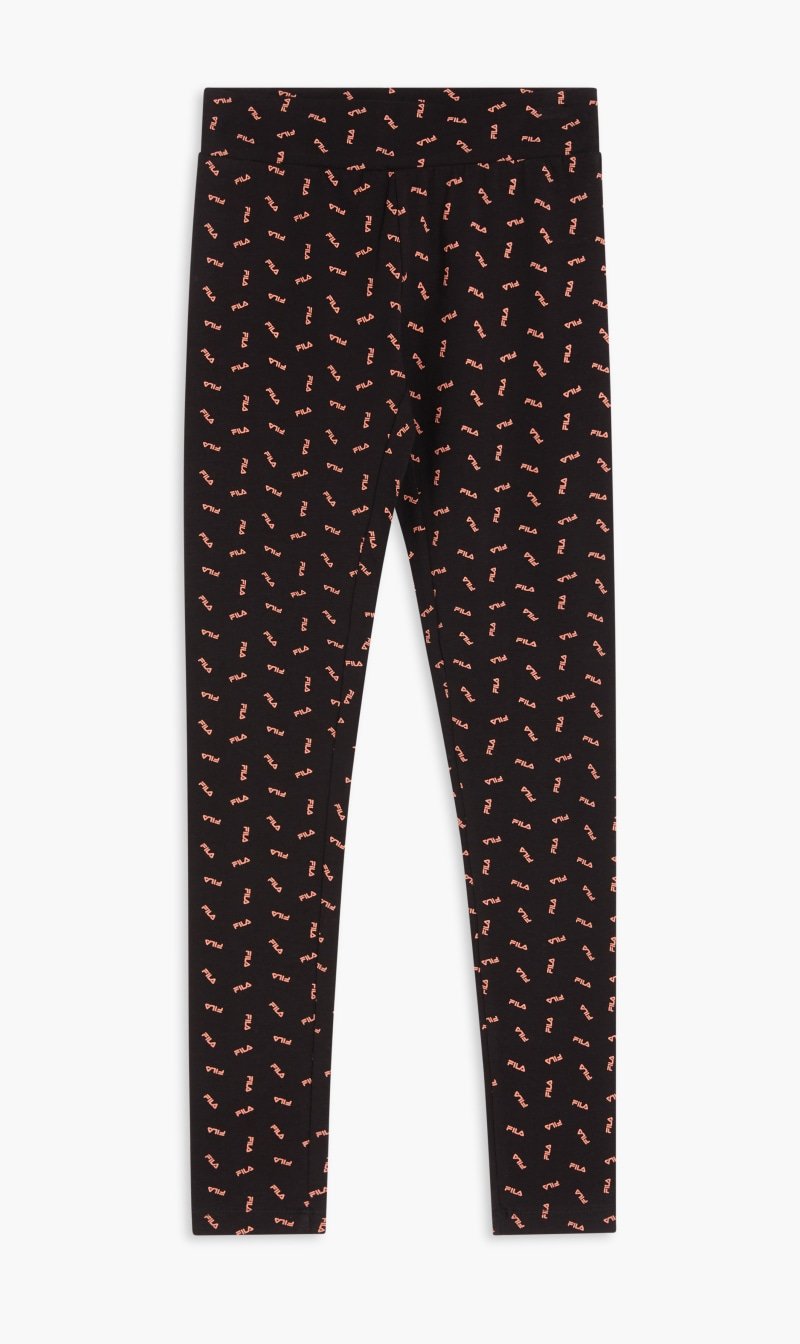 

Fila Black Aop Logo Legging for Girls | The Deal Outlet