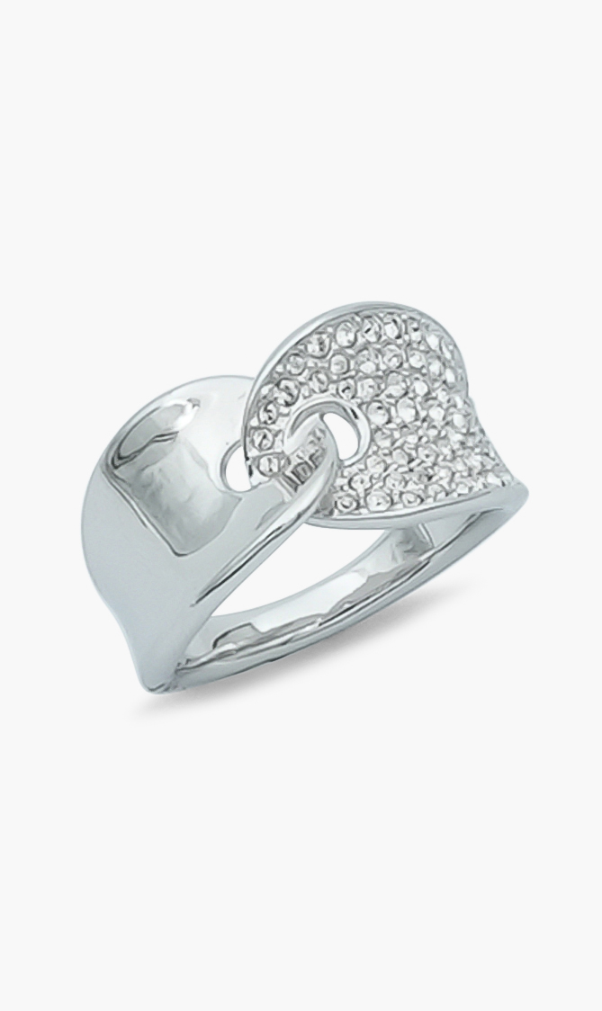 

SWAROVSKI Guardian Crystal Silver Ring, 58mm