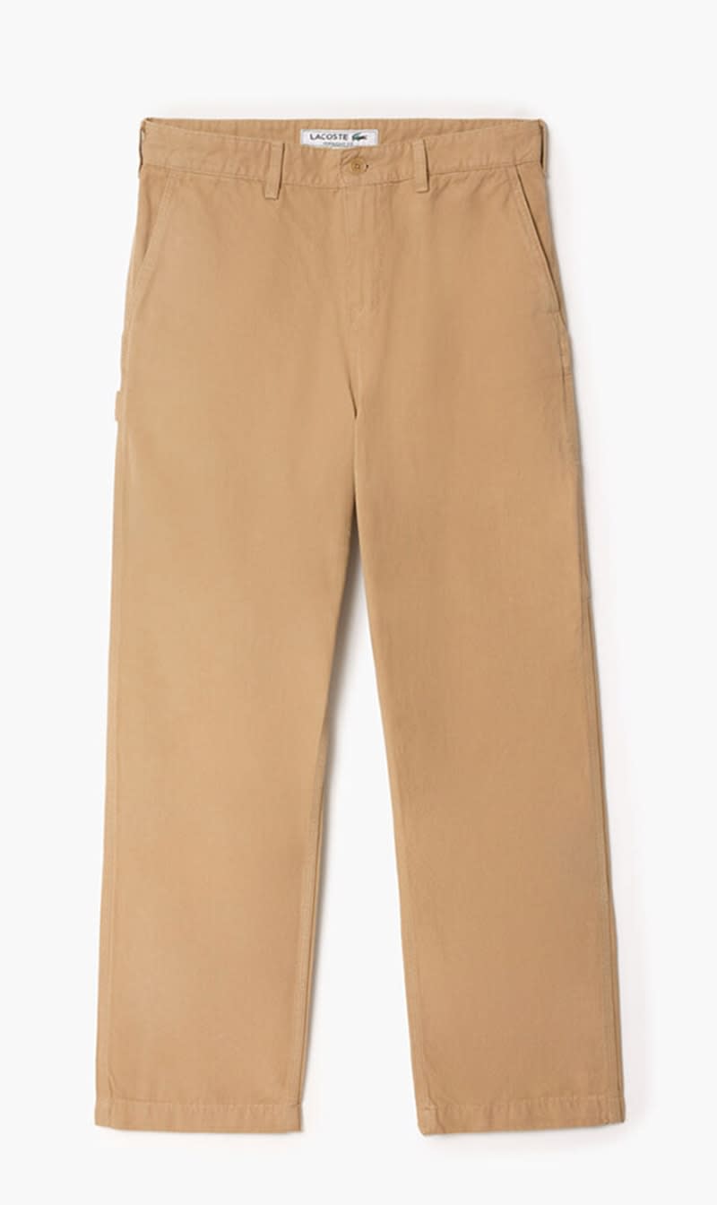 

Lacoste Beige Canvas Carpenter Pants for Men | The Deal Outlet