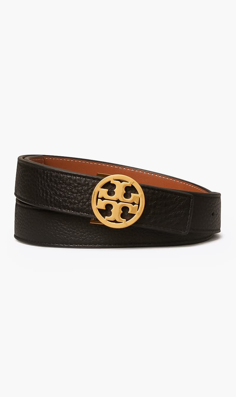 

Tory Burch Black 1 Miller Reversible Belt for Women | The Deal Outlet