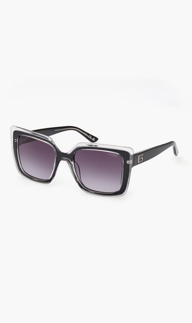 

Guess Black Injected Sun Glasses - Square - Blackother Gradient Smoke for Women | The Deal Outlet