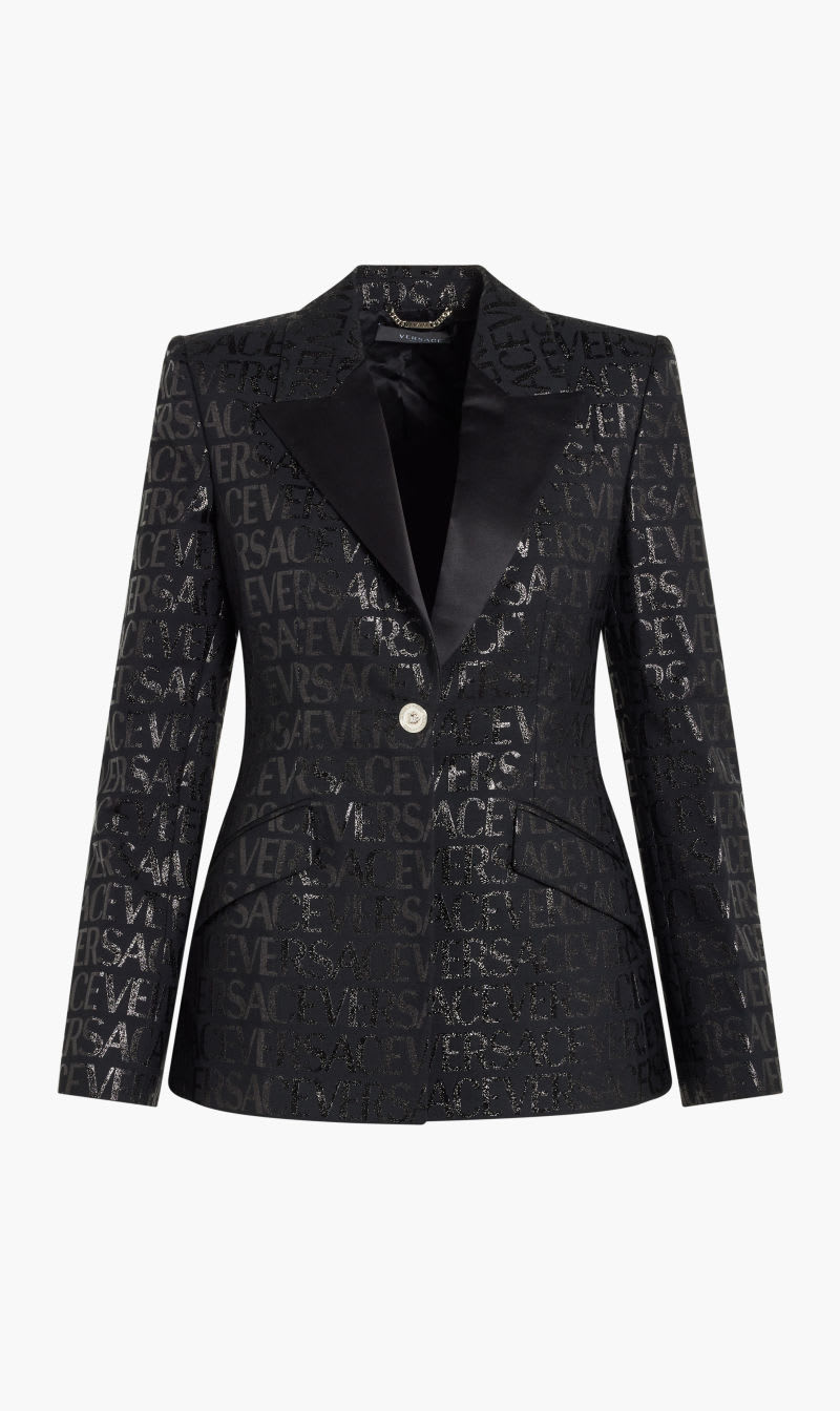 

Versace Black Evening Jacket Wool Jacquard Fabric United Lurex Versace for Women | The Deal Outlet
