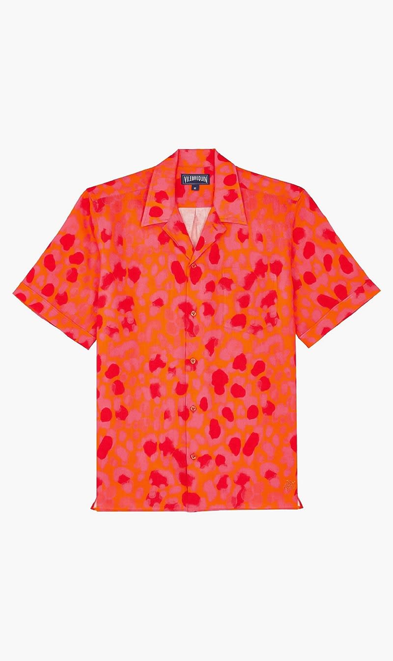 

Vilebrequin Red Charli Au235 Hs24 New Leopard Ln Abricot for Men | The Deal Outlet