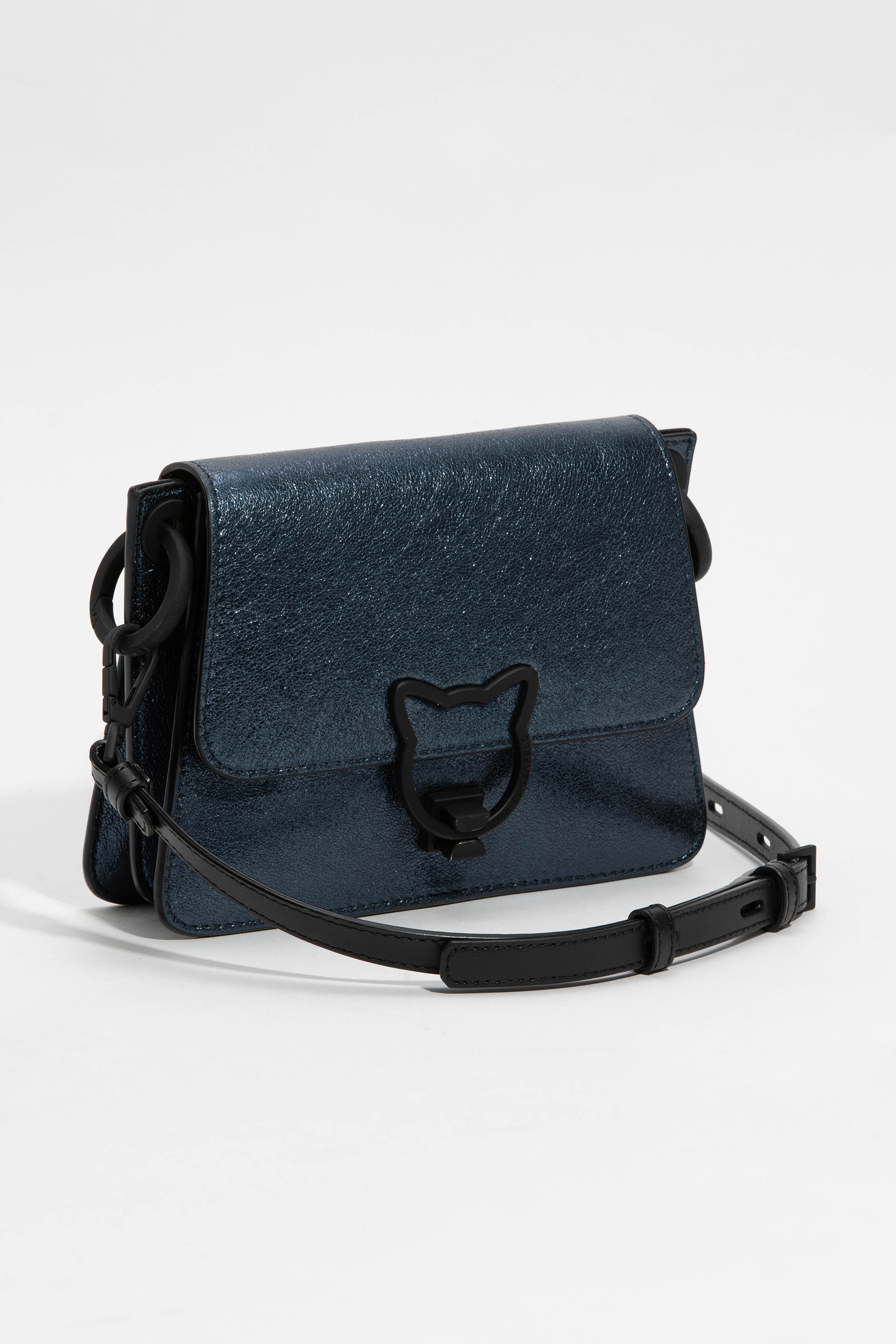 

Karl Lagerfeld Kat Lock Metallic Crossbody Bag