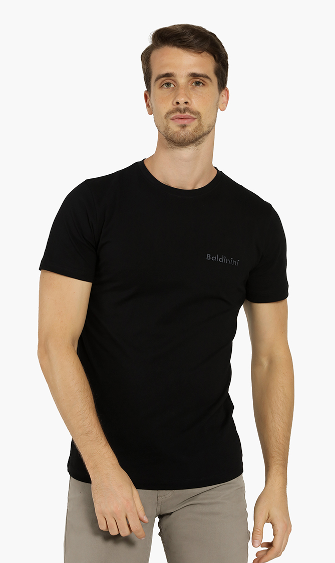

Embroidered Logo T-shirt, Black