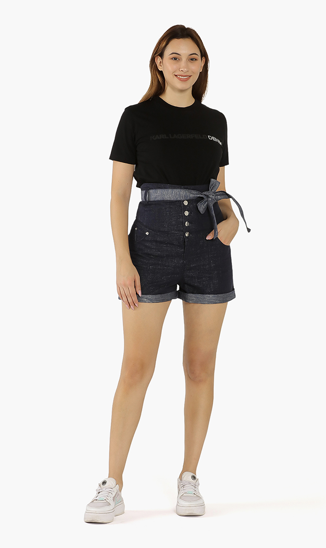 

High Waist Belted Shorts