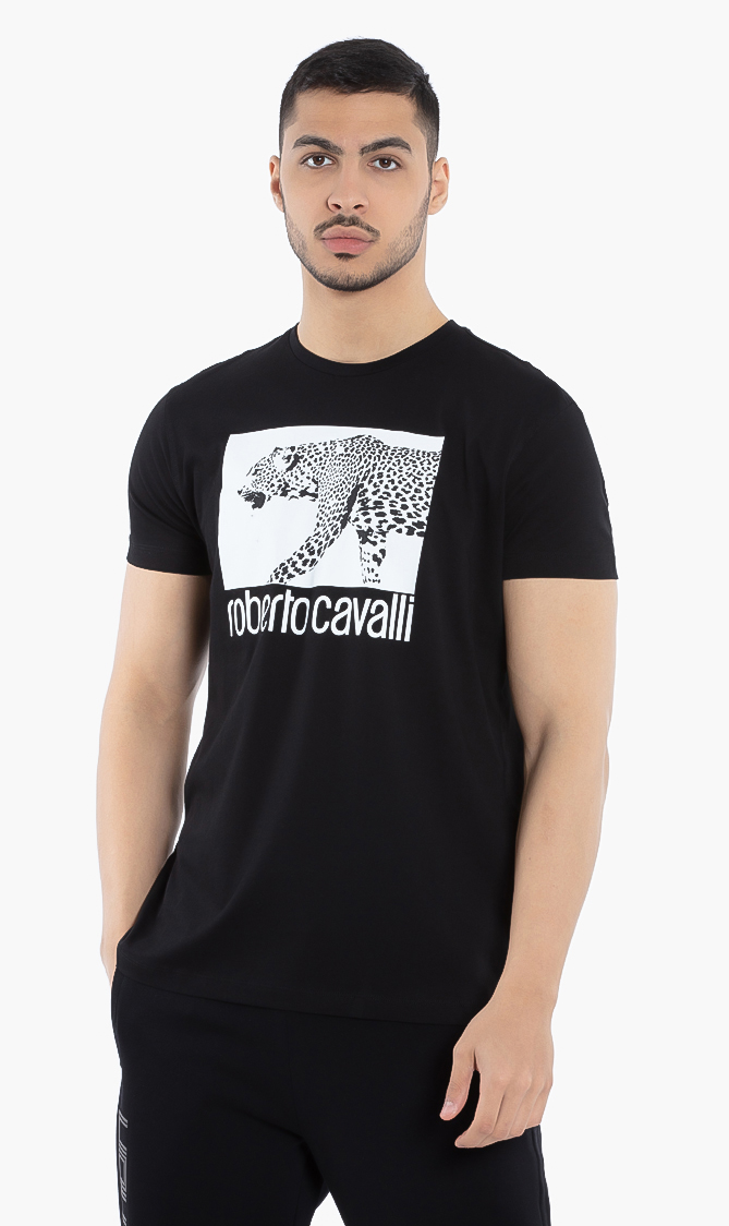 

Roberto Cavalli Leopard Photo Print T-shirt
