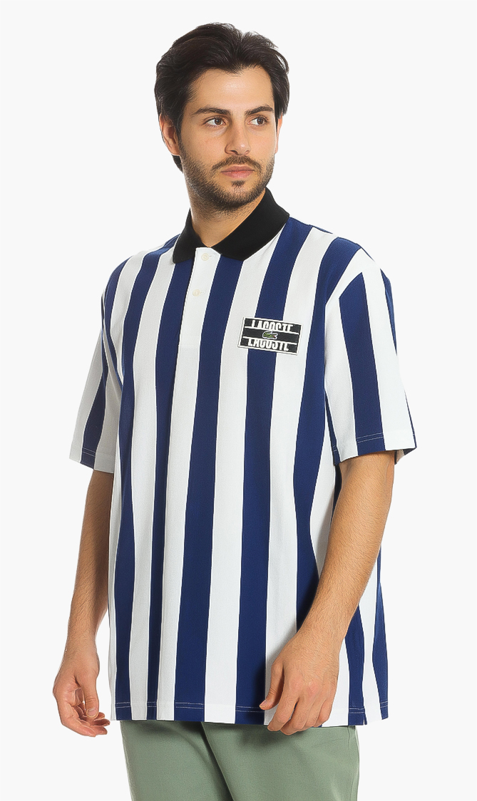 

Lacoste Live Bold Striped Polo Shirt