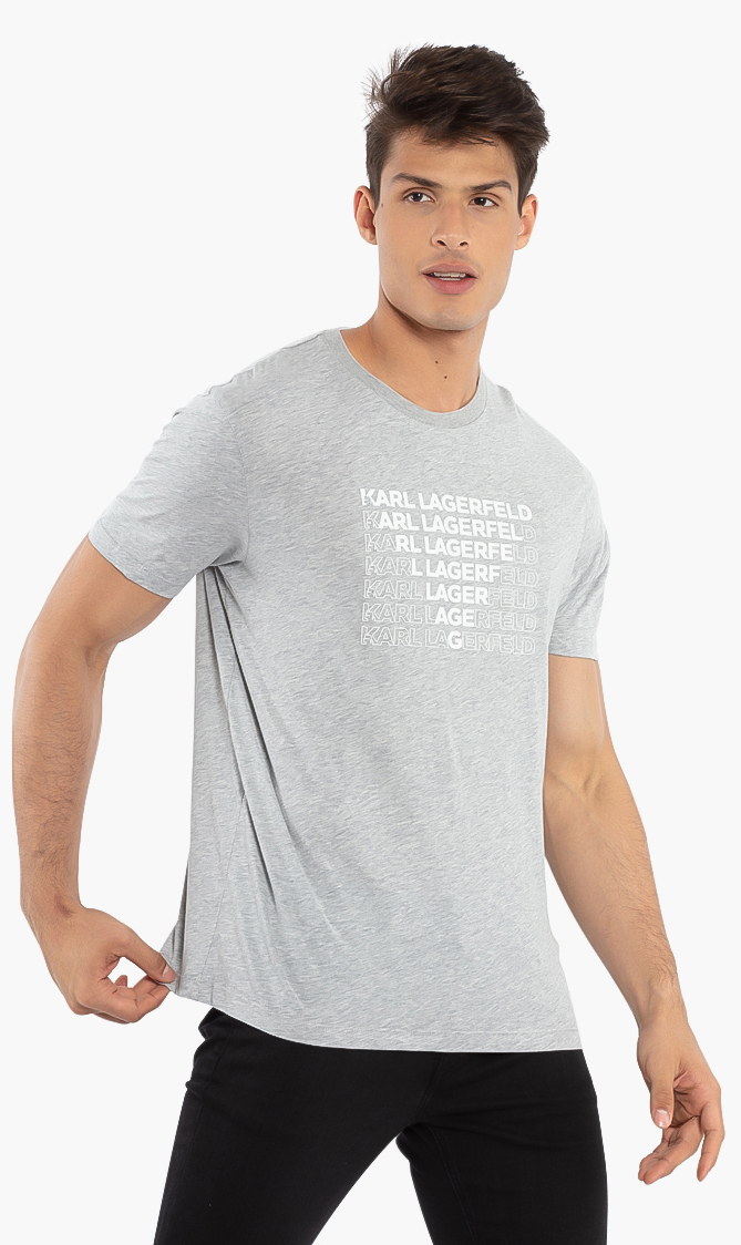 

Karl Lagerfeld Rubber Logo Crew-neck T-shirt