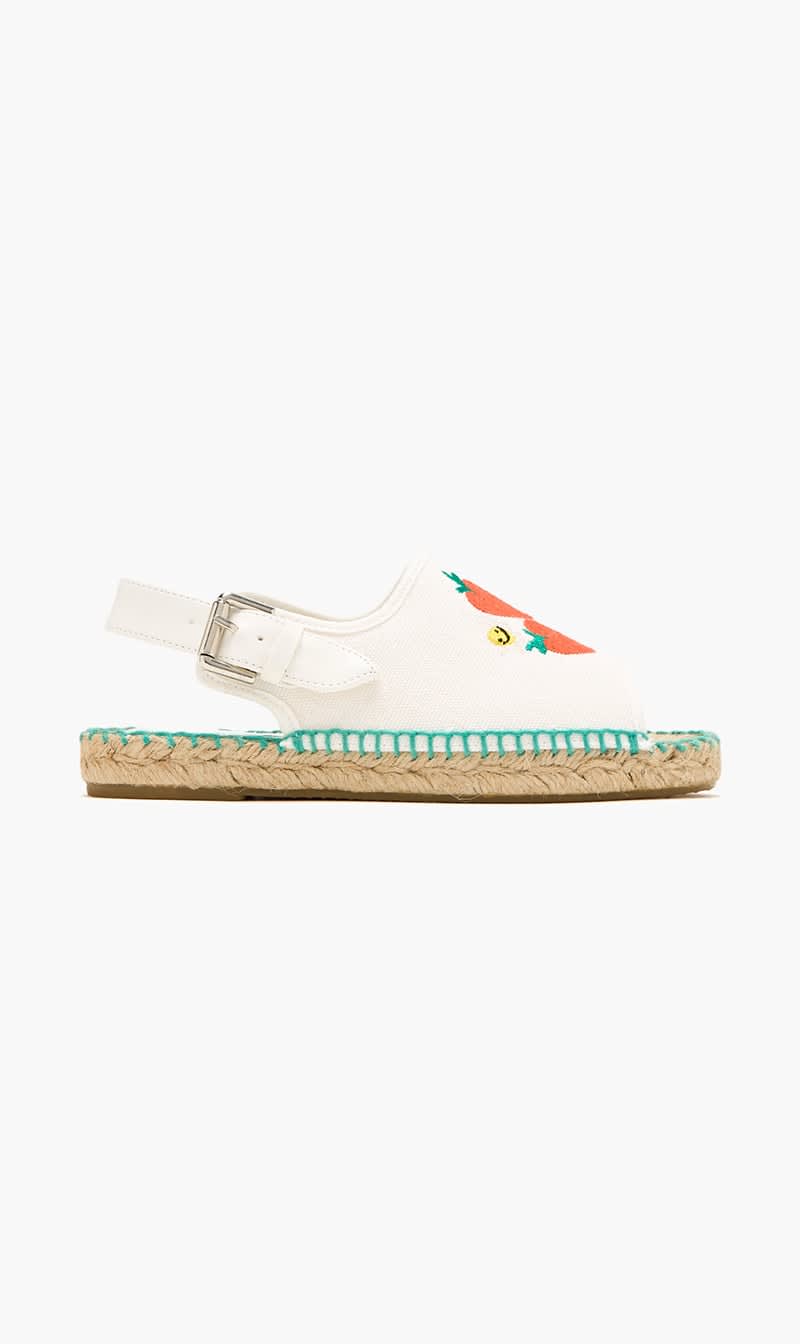 

Stella Mc Cartney White Strawberry Espadrilles for Girls | The Deal Outlet
