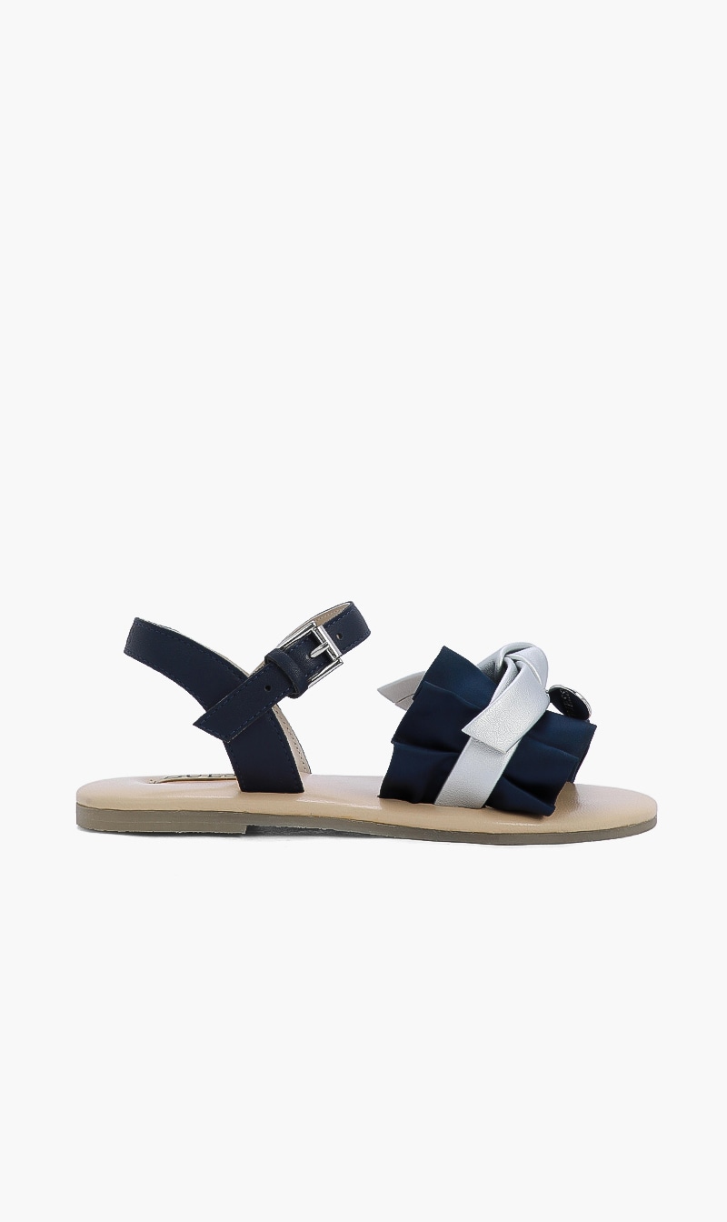 

Guess Silver Ankle Strap Sandals for Girls | The Deal Outlet