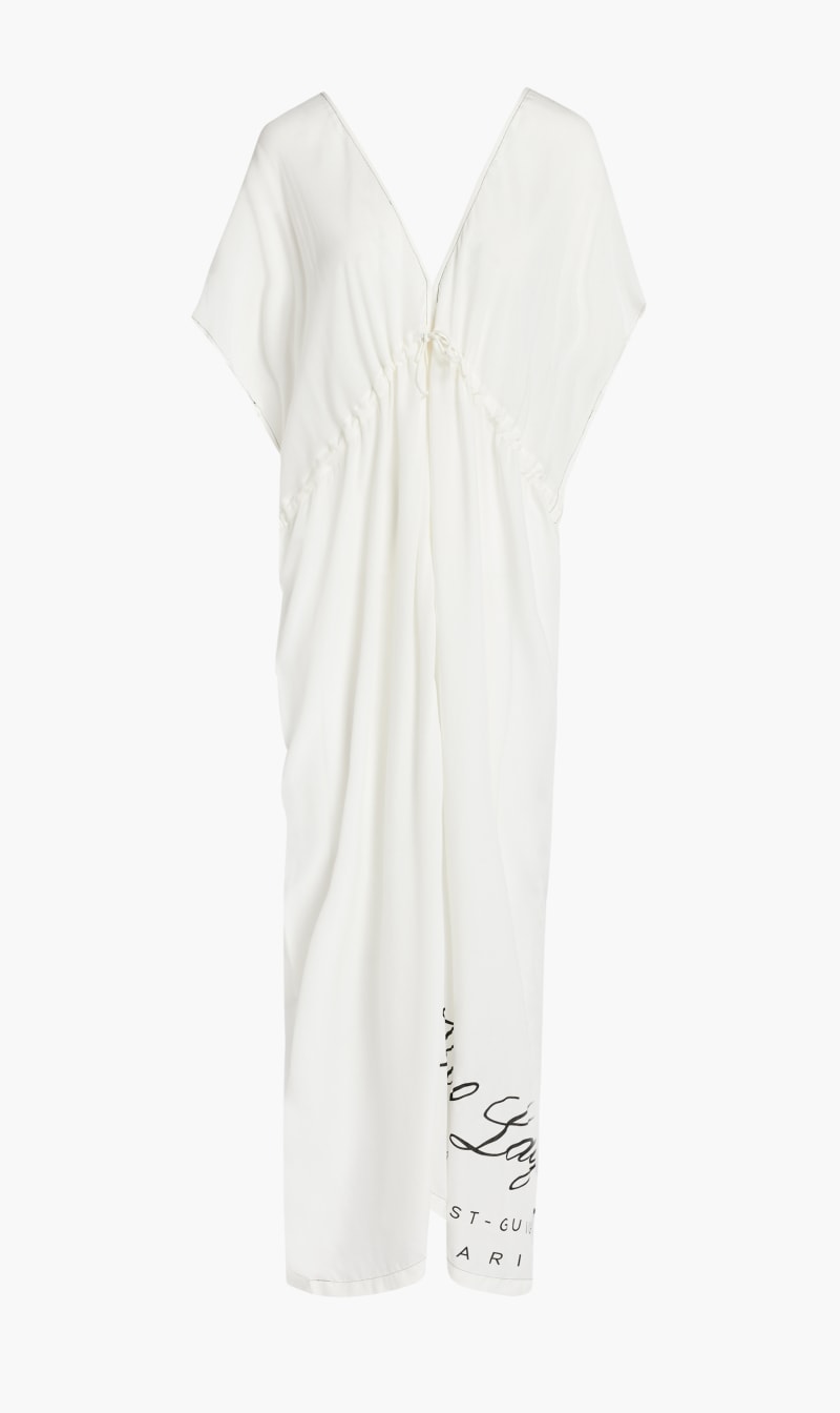 

Karl Lagerfeld White Hotel Styled Kaftan for Women | The Deal Outlet