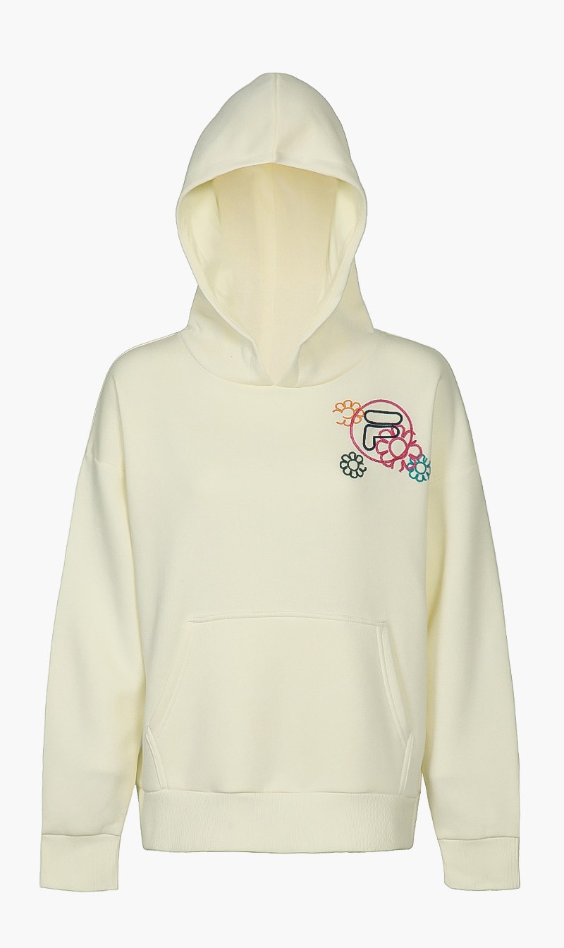 

Nola Hoodie Stitch Detail, White
