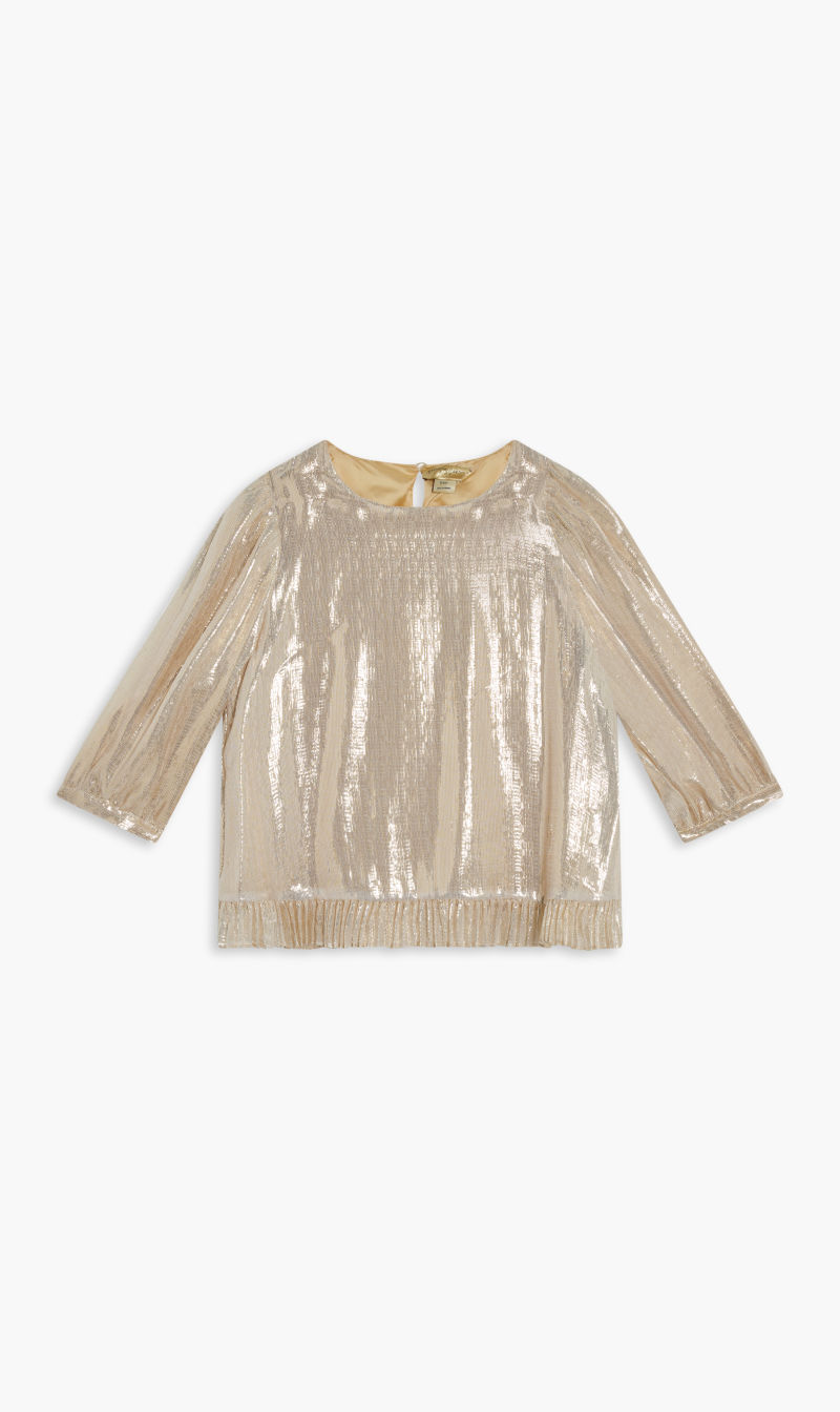 

Stella Mc Cartney Gold Top for Girls | The Deal Outlet