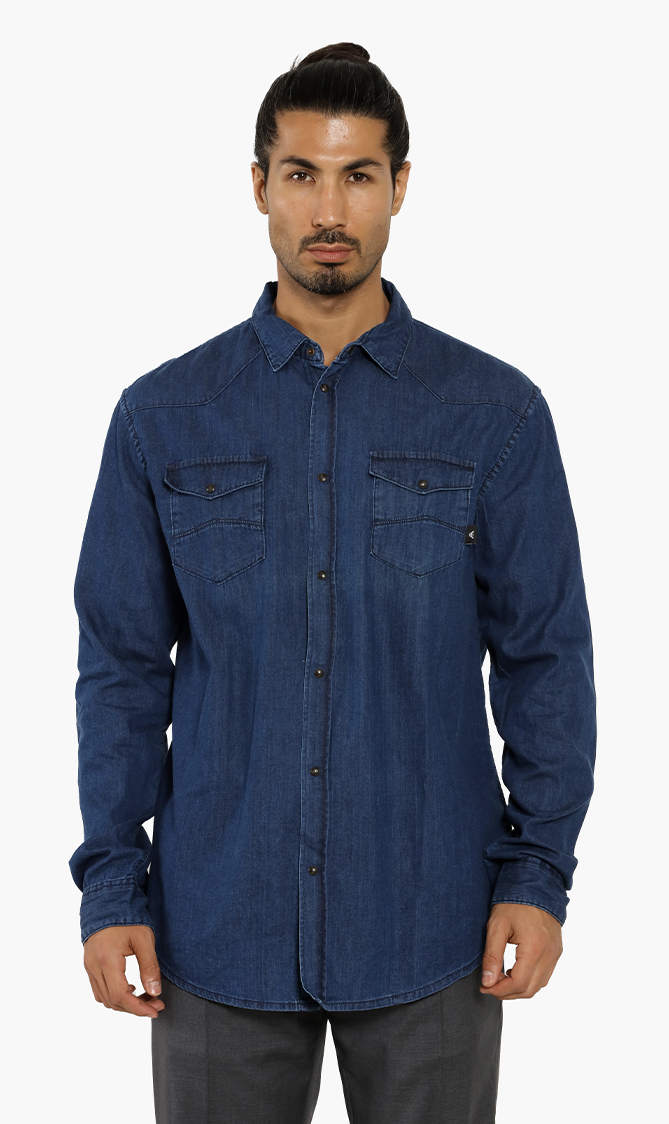

Emporio Armani Slim Fit Denim Shirt