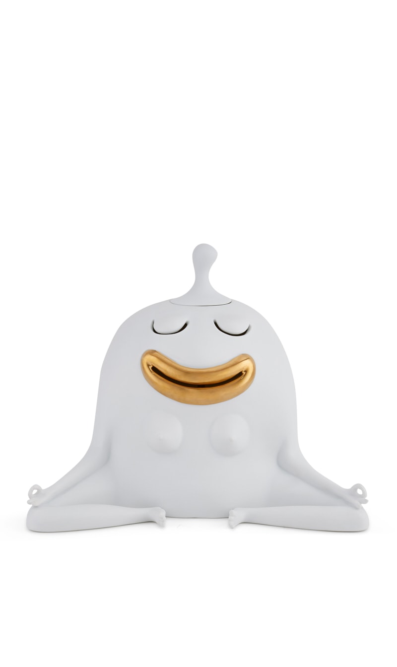 

L'objet White Haas Meditator Incense Burner | The Deal Outlet
