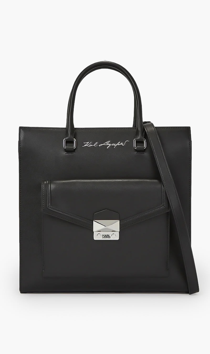 

Karl Lagerfeld Black K Style Tote Bag for Women | The Deal Outlet