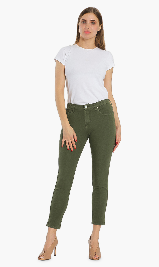 

Kimberly Crop Jeans, Green