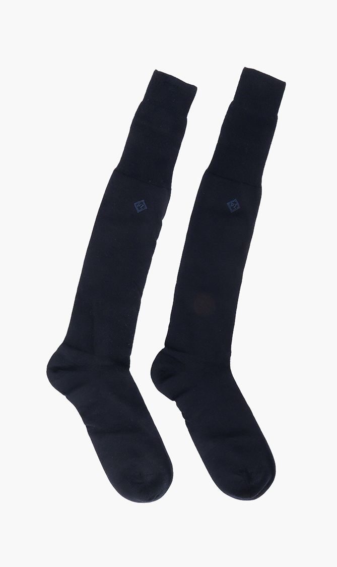 

Wool High Socks, Blue
