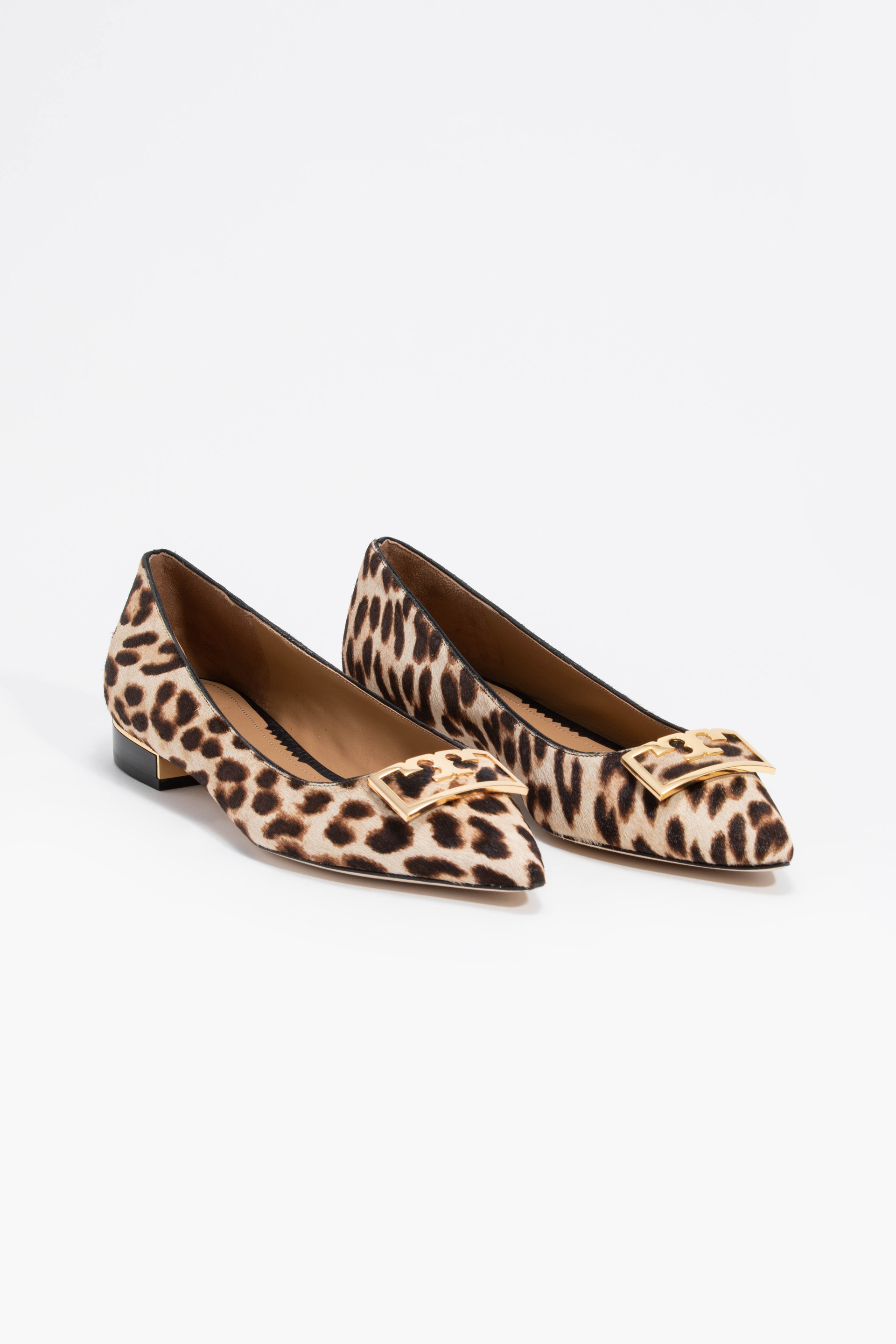 

Tory Burch Gigi Pointy Toe Leopard Print Flats