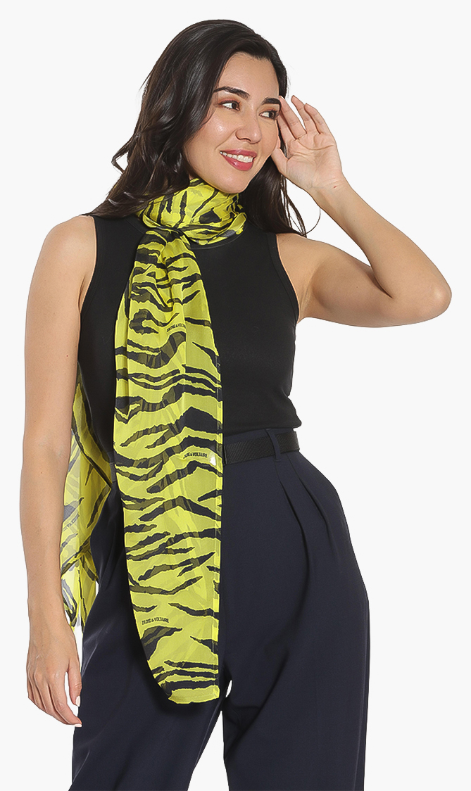 

Zadig & Voltaire Animal Print Silk Scarves