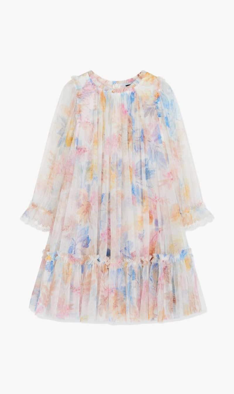 

Needle & Thread Multi-color Mariannes Floral Long Sleeve Kids Dress for Girls | The Deal Outlet