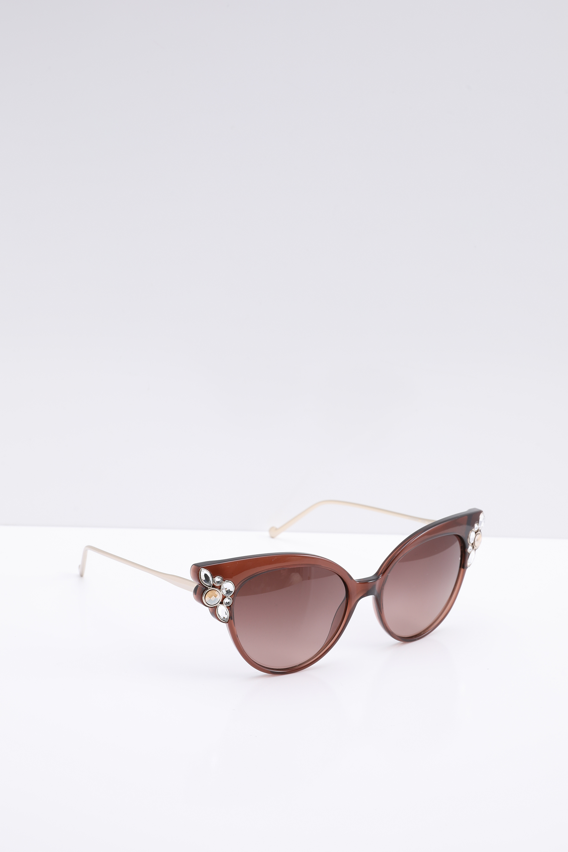 

Liu Jo Cat Eye Stone Embellished Black Women's Sunglasses